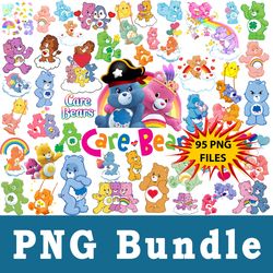 care bears png, care bears bundle png, cliparts, printable, cartoon characters