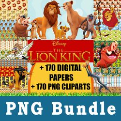 The Lion King Png, The Lion King Bundle Png, cliparts, Printable, Cartoon Characters