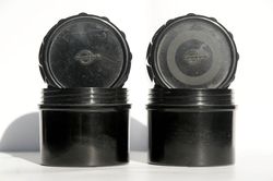 Lens box ZOMZ logo bakelite plastic for Jupiter-3 USSR