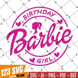 barbi svg, birthday girl svg, hot barbi png, barbi shirt, barbi clipart, barbi logo, barbi vector, cut file, eps, dxf, p