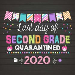 Last Day of Second Grade Quarantined SVG, PNG DXF EPS Download Files