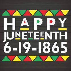 Happy Juneteenth 1865 SVG, PNG DXF EPS Download Files