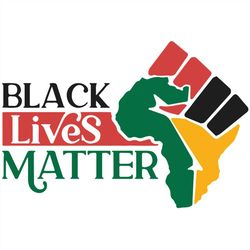 Black Lives Matter, Black Power Raised Fist SVG, DXF, EPS, PNG Instant Download