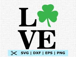 Patrick day love Svg, Eps, Png, Dxf, Digital Download