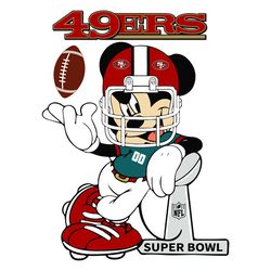 Mickey Mouse San Francisco 49ers Svg, Sport Svg, 49ers Svg, SF 49ers Svg, Super Bowl Svg, SF Football Svg, 49ers Fan, SF