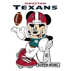 Mickey Mouse Houston Texans Svg, Sport Svg, Texans Svg, Houston Texans Svg, Houston Svg, Super Bowl Svg, Football Svg, F