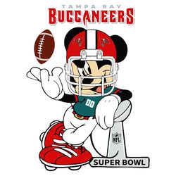 Mickey Mouse Tampa Bay Buccaneers Svg, Sport Svg, Tampa Bay Svg, Buccaneers Football Team, Buccaneers Svg, Tampa Bay Svg