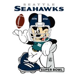 Mickey Mouse Seattle Seahawks Svg, Sport Svg, Seattle Seahawks Svg, Seahawks Football Team, Seahawks Svg, Seattle Svg, S