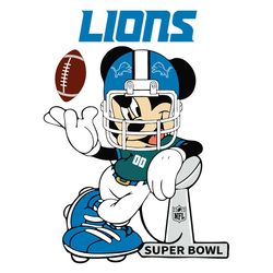 Mickey Mouse Detroit Lions Svg, Sport Svg, Detroit Lions Svg, Detroit Svg, Lions Svg, Lions Football Team, Super Bowl Sv