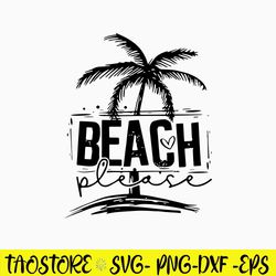 Beach Place Coconut Tree Svg, Beach Svg, Coconut Tree Svg, Png, Dxf Eps Digital File