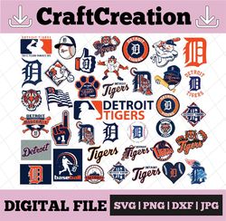 38 Files Detroit Tigers Svg, Baseball Clipart, Cricut Detroit svg, Tigers svg, Cutting Files, MLB  svg, Instant Download