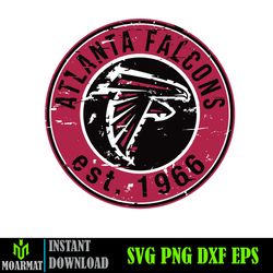Atlanta Falcons est 1966 Svg,Atlanta Falcons Svg,Atlanta Falcons Football Teams Svg, NFL Teams Svg, NFL Svg