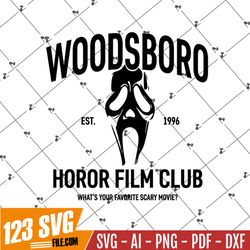 Woodsboro SVG, Horror Film Club Svg , Horror Characters SVG, Horror SVG, Instant download