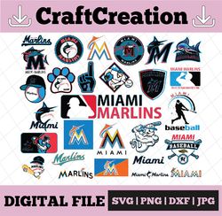 28 Files Miami Marlins Svg,Miami, Marlins svg, Baseball Clipart, Cricut Florida Marlins Cutting Files,  MLB svg, Clipart