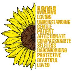 Mom Svg, Sunflower Svg, Mother's Day Svg, Mom Svg, Mother Gift Svg