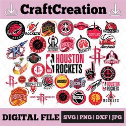 35 Files NBA Houston Rockets SVG ,Houston, Rockets svg Logo , Basketball Svg   Basketball Clipart    Svg For Cricut   Sv
