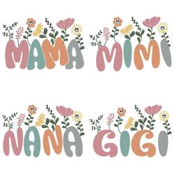Mama Flowers Gardens Svg,Happy Mothers Day Svg, Mothers Day Svg
