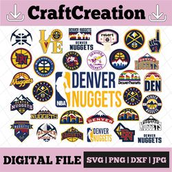 33 Files NBA Denver Nuggets svg, Denver svg, nuggets svg,basketball bundle svg,NBA svg, NBA svg, Basketball Clipart, Svg