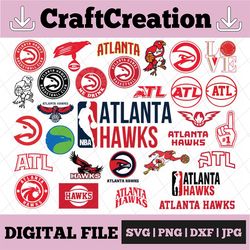 31 Files Atlanta Hawks, Cut File, Hawks, Atlanta svg, Hawks svg,  basketball svg,Cut File, NBA svg, NBA svg, Basketball