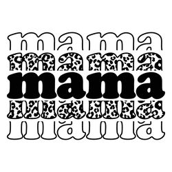 Retro Mama SVG, Mama SVG, Mom Life Svg, Leopard Svg, Mothers Day Svg
