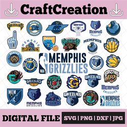 30 Files NBA Memphis Grizzlies svg files, Grizzlies svg, Cut file Basketball svg, NBA svg, NBA svg, Basketball Clipart,