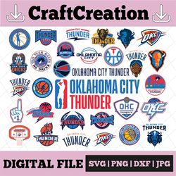 33 Files NBA Oklahoma City Thunder, Oklahoma svg, basketball bundle svg,NBA svg, NBA svg, Basketball Clipart, Svg For Cr
