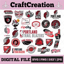 30 Files NBA Portland Trail Blazers svg,Portland svg,Trail svg, Blazers svg, basketball bundle svg,NBA svg, NBA svg, Bas