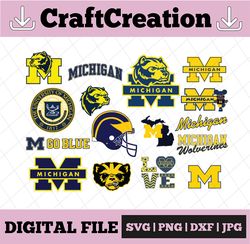16 Files Michigan Wolverines, Michigan Wolverines svg, Michigan Wolverines clipart, Michigan Wolverines cricut, football