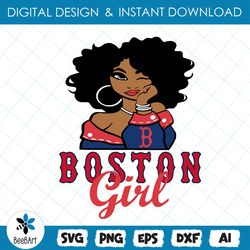 BOSTON RED SOX Girl svg, Baseball svg, png , eps , dxf , Instant Download