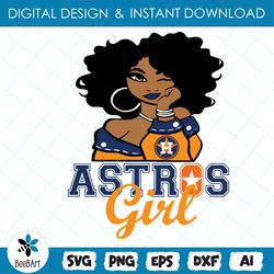 HOUSTON ASTROS Girl, Baseball svg, png , eps , dxf , Instant Download