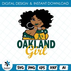 Oakland Athletics Girl svg,Cut Files, Baseball svg, png , eps , dxf , Instant Download