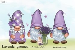 Lavender Gnome PNG Clipart