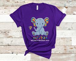 Autism Awareness Shirt, Elephant Shirt, Autism Tee, Autism Support Shirt, Autism Month Shirt, Autism Mom Shirt - T116