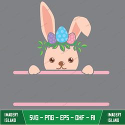 Bunny Svg, Easter Svg, Bunny Split Svg, Cute Bunny Svg, Bunny Face Svg, Cricut, Silhouette Cut File