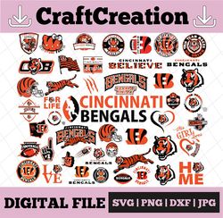 47 Files Cincinnati Bengals, Cincinnati Bengals svg, Cincinnati Bengals clipart, Cincinnati Bengals cricut, NFL teams sv