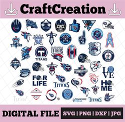 45 Files Tennessee Titans, Tennessee Titans svg, Tennessee Titans clipart, Tennessee Titans cricut, NFL teams svg, Footb