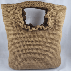 crochet bag,city bag evening bag, elegant bag, brown bag, summer bag, women's gift,