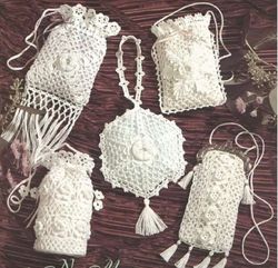 Digital | Graceful purses for proms and weddings | Crochet Cotton Designs | Crochet pattern | PDF