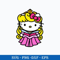 Hello Kitty Auroura Svg, Hello Kitty Svg, Auroura Svg, Disney Princess Svg, Png Dxf Eps Digital File