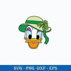 Saint Patrick Daisy Svg, St Patrick's Day Svg, Daisy Duck Svg, Disney Svg, Png Dxf Eps Digital File