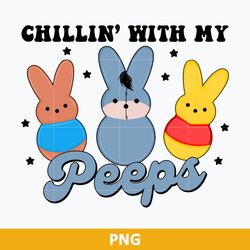 Chillin' With My Peeps Png, Easter Winnie The Pooh Png, Easter Bunny Png, Winnie The Pooh Png, Disney Easter Png