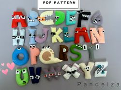 Alphabet lore A-Z set PDF Pattern. Easy sewing toy pattern with instruction. DIY toy for your little one.