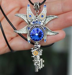 Handmade Unique Key Necklace, Steampunk Key, Gothic Key, Vintage Necklace