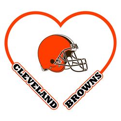 Cleveland Browns Heart Svg, Sport Svg, Cleveland Svg, Browns Football Team, Browns Svg, Cleveland Browns Svg, Super Bowl