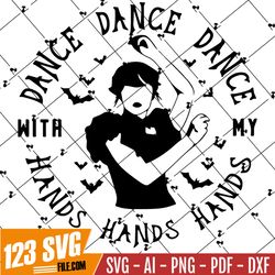 Wednesday Dance SVG , Dancing Queen Png, Addam Family svg,png,eps,pdf, Jenna Ortega Silhouette, svg for cricut, Cricut c