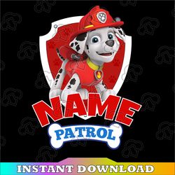 Personalized Name, Paw Patrol Chase Birthday Png, Birthday Boy Paw Patrol Birthday Png Family Birthday