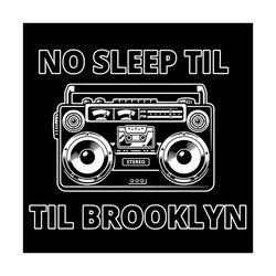No Sleep Til Brooklyn Svg, Trending Svg, Radio Svg, No Sleep Svg, Brooklyn Svg, Vintage Radio Svg, Music Radio Svg, Radi