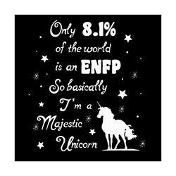 Only 8.1 percent of the World is an ENFP Svg, Trending Svg, Unicorn Svg, Quotes Svg, ENFP Svg, Personality Svg, Quotes S