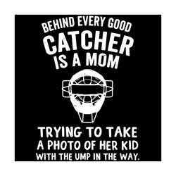 Behind Every Good Catcher Is A Mom Svg, Mothers Day Svg, Good Catcher Svg, Mom Svg, Gift For Mom, Mom Svg, Mama Svg, Hap