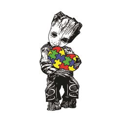 baby groot autism svg, awareness svg, autism awareness svg, marvel autism svg, baby groot svg,svg cricut, silhouette svg